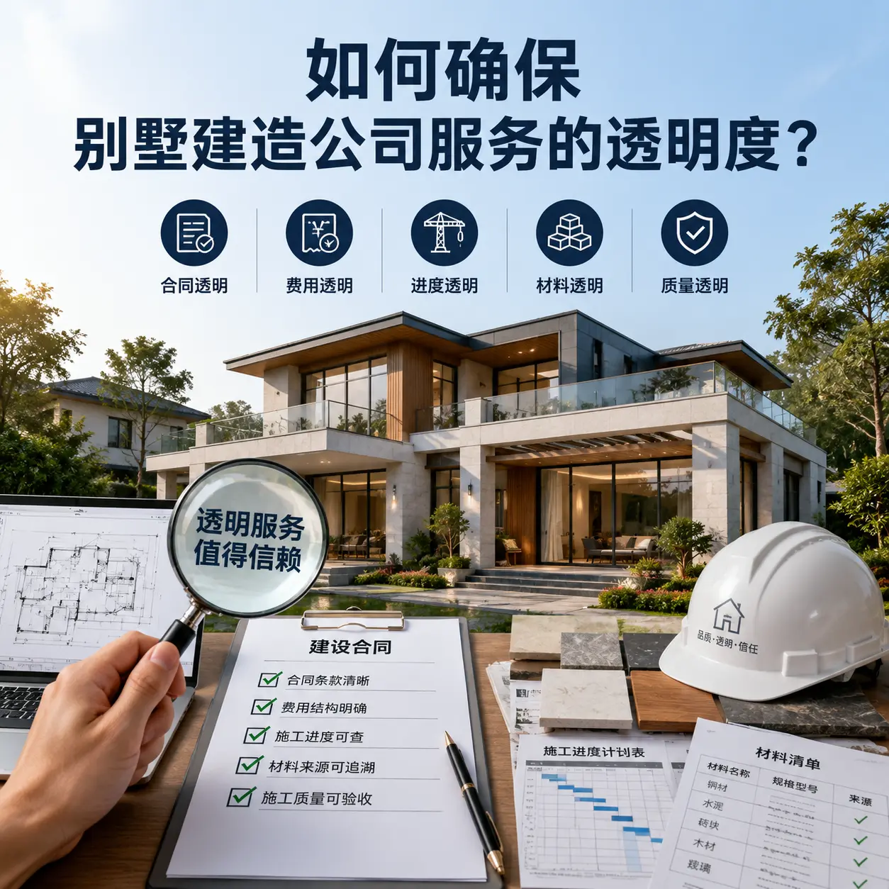 在 望谟 如何确保别墅建造公司服务的透明度?