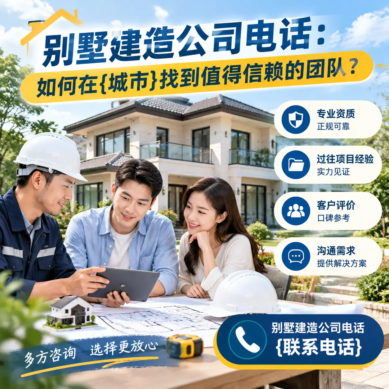 别墅建造公司电话:如何在望谟找到值得信赖的团队?