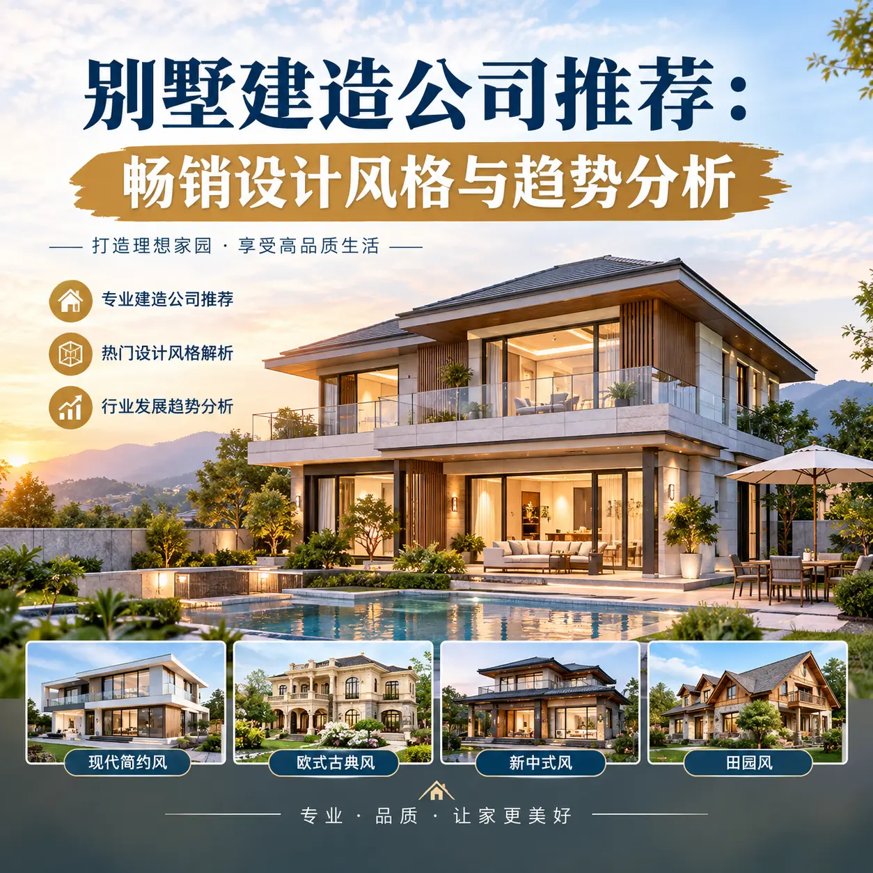 别墅建造公司推荐： 望谟 畅销设计风格与趋势分析