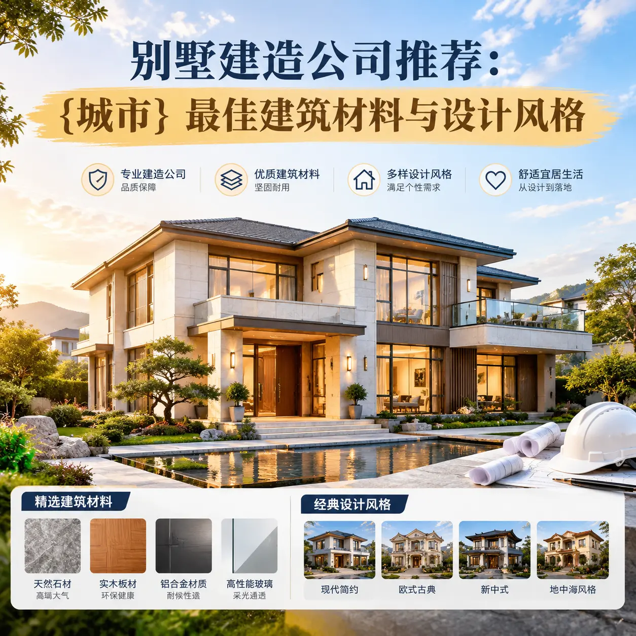 别墅建造公司推荐： 望谟 最佳建筑材料与设计风格